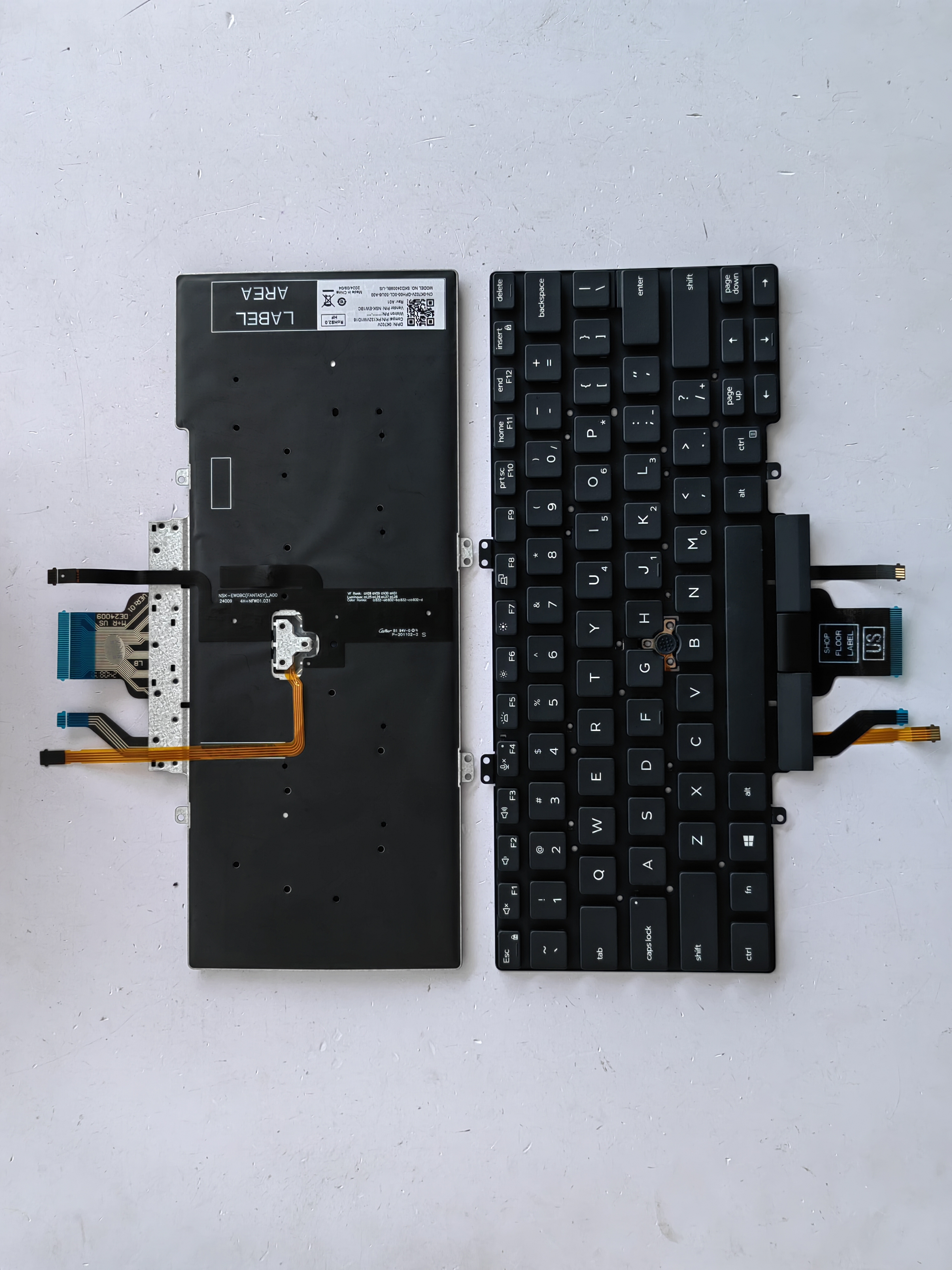 Picture of New Replacement Laptop Keyboard For DELL 5400/5410 SK quality/5401/P98G/Latitude 5400 BLACK With Point Backlit (OEM) US Layout